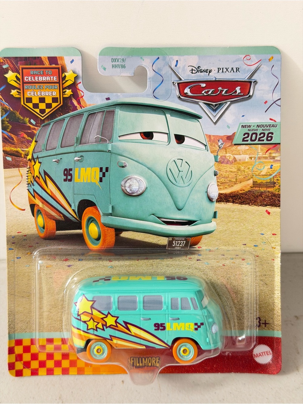 Disney Pixar Cars Fillmore Toy Van - Turquoise